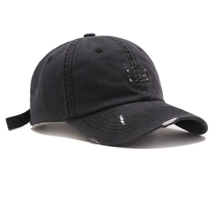 Custom 3D Embroidery Logo Washed Cotton <b>Baseball</b> <b>Cap</b> 6-Panel Adjustable Unisex Solid Color Casual Hat - Product Image 5