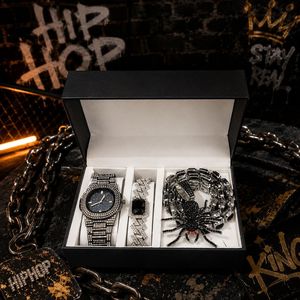 NL2114 Conjunto de Reloj y Collar Casual de Moda para <span class=keywords><strong>Hombre</strong></span> con Caja de Acero de Alta Calidad, Correa de Lujo, Esfera de 42 mm, 4 Piezas/Juego - Product Image 5