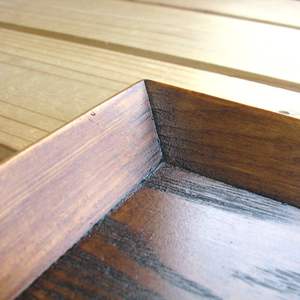 ถาดไม้แบบคลาสสิกเป็นมิตรกับสิ่งแวดล้อม เคลือบเงาอย่างดี ขนาด 15.7x11.8x0.9 นิ้ว (40x30x2.4 ซม.) จานเสิร์ฟสำหรับงานแต่งงาน - Product Image 4