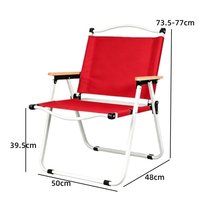 Chaise de camping pliante en métal pour l'extérieur, chaise Kermit portable, légère, en Oxford, pour la pêche, le pique-nique, la plage