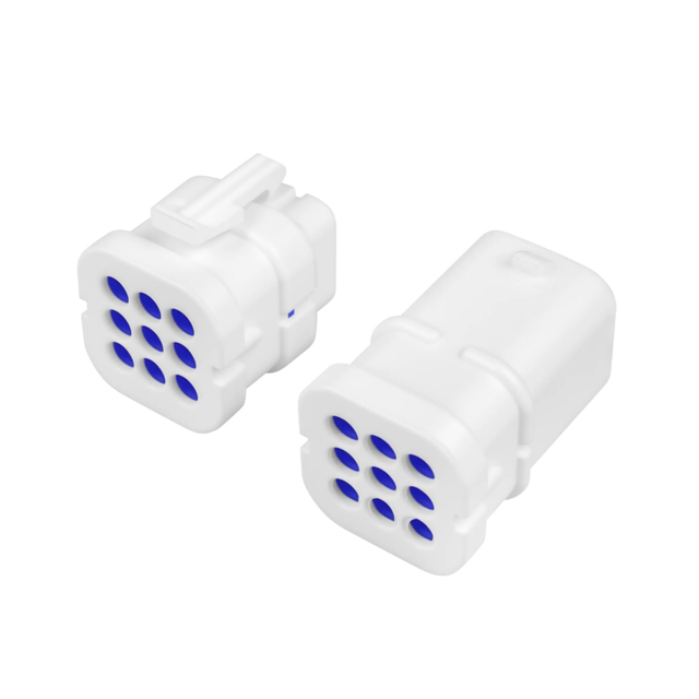 DJ7091G-1.8-11/21 1.8 Series 9-Pin White Automotive Waterproof Wire Harness Connector