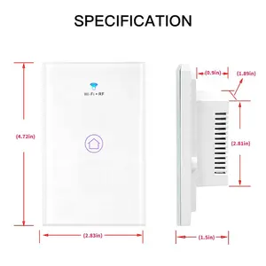 वायरलेस वाई-फाई स्मार्ट वॉल सॉकेट वाई-फाई 16a वाई-फाई इलेक्ट्रिक स्विच और सॉकेट