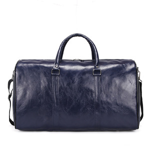 Vintage PU Leather Duffle <b>Bag</b> For Men Large Capacity Weekender <b>Bag</b> Portable Handheld Removable Shoulder Strap Overnight <b>Bag</b> - Product Image 2