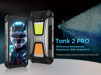 Kedatangan Baru Unihertz Tank 2 Pro 5G LTE GSM Android 14 Global Band Octa Core Gaming Proyektor Lampu Camping 23800mAh 8+256GB IP68