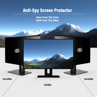 Op Voorraad Eenvoudig Te Verwijderen 0.43Mm Sterke Zuigkracht Privacy Filter Anti Glare Anti Spy Screen Protector Voor Desktop /Monitor/Computer