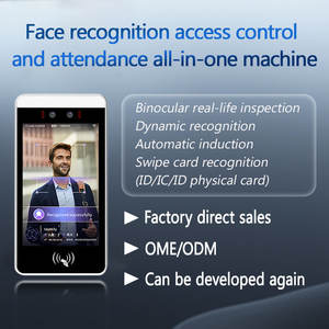 Système de contrôle d'accès biométrique Tendcent 8 pouces avec reconnaissance faciale et NFC, mesure de température, prise en charge du réseau Wi-Fi - Product Image 2