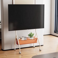 Soporte de suelo de TV rodante portátil, altura ajustable, móvil, 32-70 pulgadas, carrito de TV con ruedas, 2, 2, 2, 1, 2 pulgadas
