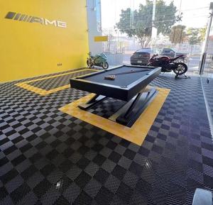 <span class=keywords><strong>Suelo</strong></span> de Vinilo <span class=keywords><strong>PVC</strong></span> para Interiores, Tapetes Encastrables para Garaje, Material PP de Fácil Instalación, para Uso en Exteriores y Eventos - Product Image 2