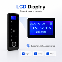 Terminal de Control de Acceso Biométrico con Pantalla LCD Impermeable, Teclado Táctil, WiFi, Aplicación Tuya, Doble Banda, Tarjeta EM y NFC, Huella Dactilar