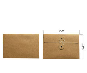 Enveloppe de portefeuille en papier kraft marron vintage personnalisée pour affaires ou invitations-<span class=keywords><strong>carte</strong></span> <span class=keywords><strong>postale</strong></span> de lettre en papier kraft marron vintage - Product Image 6