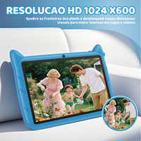 Tablette éducative VOCCA B86 7 pouces Android 8.1 MTK8735 Quad-core 1 Go de RAM 16 Go de ROM Écran tactile capacitif pour enfants