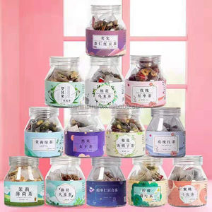 Grosir kantung teh <span class=keywords><strong>Herbal</strong></span> campur China, teh daun longgar organik mudah terurai dengan kelopak mawar dan jeruk Lemon kering - Product Image 6