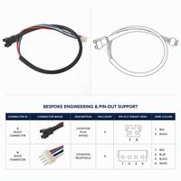 Rangkaian Kabel Harness Listrik Tembaga Kustom PVC/Nylon untuk Konektor Adaptor Elektronik Otomotif 2-Pin/4-Pin OEM