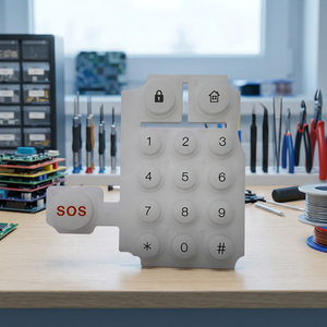 House Security System 15 Position Silicone Rubber <b>Keyboard</b> - Product Image 2