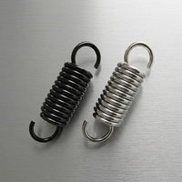 Ressort d'extension en acier inoxydable personnalisé avec deux crochets pour équipement industriel, ressorts de tension noirs avec revêtement électrolytique