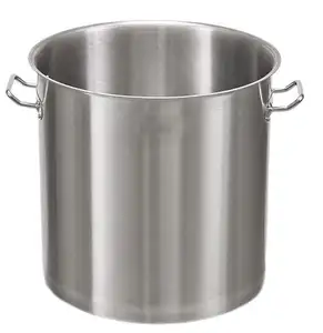 High Quality 6l-106l Round Shape Stainless Steel Stockpot Induction Large Pot With Ss Lid