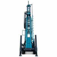 Équipement de forage hydraulique professionnel de 350 m avec options de tuyaux de forage de 89 mm et 102 mm, plateforme de forage de puits d'eau