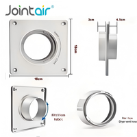 Cache-Connecteur de Conduit d'Aération en Plastique, Raccord à Bride pour Conduit d'Air CVC
