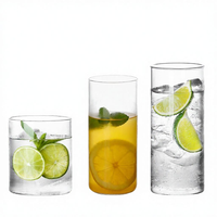 Tasse à cocktail ou mug à lait en verre borosilicate soufflé à la main, à parois fines, de style japonais