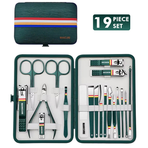 Profissional de alta qualidade em aço carbono <span class=keywords><strong>Manicure</strong></span> Kit <span class=keywords><strong>Set</strong></span> 19pcs <span class=keywords><strong>Manicure</strong></span> Cutter personalizado LOGO Nail Cutter <span class=keywords><strong>Set</strong></span> <span class=keywords><strong>Manicure</strong></span> Tools - Product Image 6