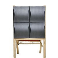 3d Leather Wall Panel, Moisture Proof Setting