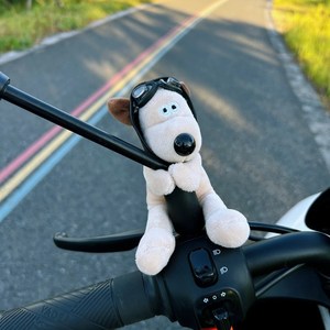 Cubierta de casco de motocicleta de dibujos animados de felpa de Venta caliente accesorios de conducción geniales de protección de cara completa estilo divertido - Product Image 4