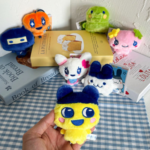 HECION Peluche japonaise mignonne Chibi <span class=keywords><strong>Tamagotchi</strong></span> Mammy, porte-clés, poupée de la saison des diplômes pour décoration de voiture et petit cadeau - Product Image 4