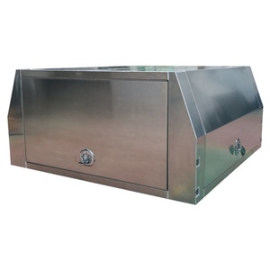 Herui <b>Waterproof</b> 5052 Aluminum Powder Coat Custom Color Ute Canopy with Truck <b>Tool</b> <b>Box</b> and Three Doors HR-700 - Product Image 3
