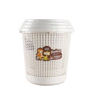 Cubo de Basura Perforado, Diseño Redondo Ligero, Cesto de Basura Doméstico, Varios Tamaños, Cubo de Basura de Plástico PP al por Mayor - Product Image 1