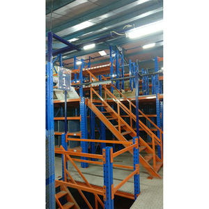 랙 서포트 메자닌 CE/ISO 대형 맞춤형 철제 샌드위치 가드레일 계단 산업용 창고 다락 플랫폼 저장소 - Product Image 4