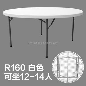 Mesas y Sillas de Fiesta de Alta Calidad de 160 cm en Venta, Mesa y Silla Plegables de Plástico, Juego de Mesa de Comedor Moderno - Product Image 3