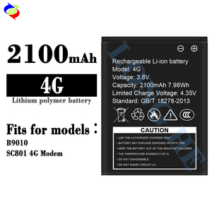 แบตเตอรี่ลิเธียมไอออนแบบชาร์จได้ 2100mAh คุณภาพสูง ปรับแต่งได้ สำหรับโมเด็ม 4G รุ่น Tenda B9010 SC801 - Product Image 1