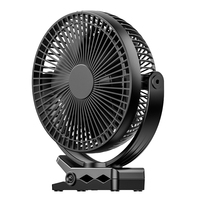 Ventilateur de bureau portable sans fil silencieux avec lumière, électrique, petit, sur pied/suspendu/pliable, à piles, commande par bouton, pour la maison, la voiture, le camping-car, l'hôtel