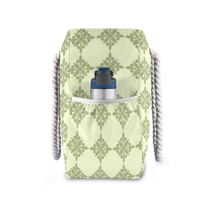 Sac de plage et de courses extra large ULU matelassé, imprimé personnalisé Hawaï, réutilisable, écologique, imperméable, avec corde, pour le voyage - Product Image 3