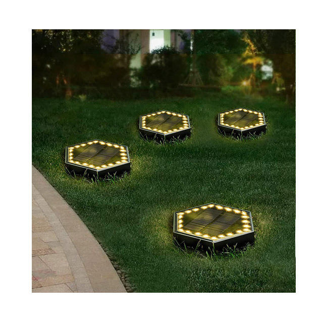Solar Hexagonal Ground Spotlights Solar Outdoor