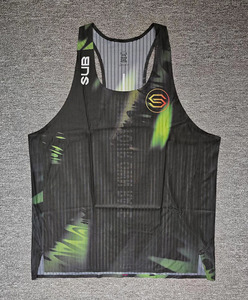 <span class=keywords><strong>Canotta</strong></span> da Maratona <span class=keywords><strong>Uomo</strong></span> Maglia da Corsa Gilet da Corsa Personalizzato Traspirante Palestra Senza Cuciture Maglia da Basket in Tessuto Canottiera da Gara - Product Image 2
