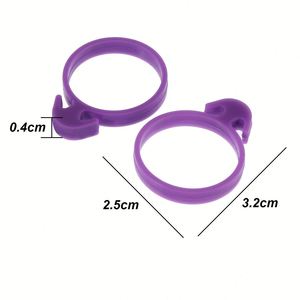 Ensemble de attaches pour poches à douille en silicone avec anneaux de fixation pour poches à glaçage et à douille - Product Image 4