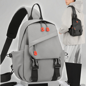Sac à bandoulière multifonctionnel décontracté en nylon pour hommes, grande capacité 30-40L, tendance pour le cyclisme, les sports et autres activités - Product Image 2