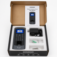 Máquina de Control de Asistencia con Huella Dactilar y Contraseña, Wiegand, Control de Acceso, Descarga de Informes por USB, Anti-manipulación, para Empleados de Oficina