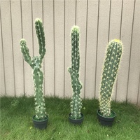 Ornement d'intérieur/extérieur Minmei Pavilion, cactus scandinave, en plastique, une seule pièce, plantes tropicales, arbustes, arbres, intérieur