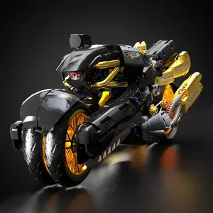 FINEL FANTESSYS 10248 1388Pcs摩托车模型砖MOC创意快速游戏汽车积木儿童玩具圣诞礼物