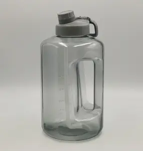 1/2 Gallon 1500ml Frosted Sport Jug Big Capacity Straw Water Jug With Phone Holder