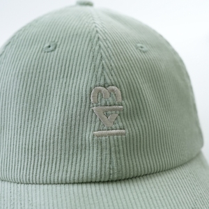 Yukaihe moda tela de pana sombrero de papá 6 paneles curvos sin estructura 7 o 7,5 <span class=keywords><strong>cm</strong></span> ala corta doble panel frontal gorra verde claro - Product Image 6