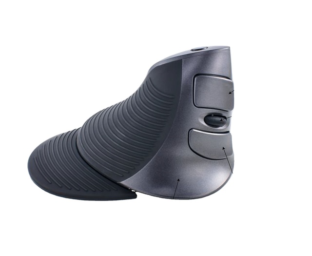 Ergonomic Wireless Vertical Mouse with Adjustable DPI & Palm Rest, Silent USB Optical Gaming Office Computer Mice for Window/Mac