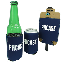 Manchons isothermes pliables en néoprène pour canettes de bière, personnalisables par sublimation, imperméables, pour cadeaux promotionnels