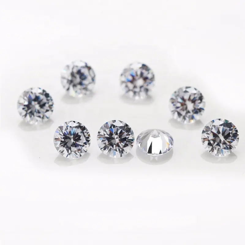 5A 1mm 1.25mm 1.5mm 2.0mm loose Gemstone White Black pink orange color Cubic Zirconia