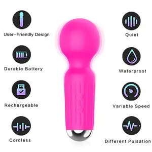 Penjualan terlaris pabrik langsung besar kepala wanita AV tongkat Vibrator untuk menyenangkan pijat seks