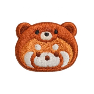 Toppe Ricamate Autoadesive a Forma di Panda Rosso, Applicazioni Assortite di <span class=keywords><strong>Animali</strong></span> per Cosplay, Abbigliamento e Lavoretti Fai-da-Te per Bambini - Product Image 3