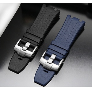 Correa de reloj de goma Fluoro natural de 28mm para hombre, pulsera de silicona, accesorios de pulsera para AP 15703 - Product Image 2