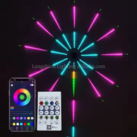 Bande lumineuse LED RGB pour feux d'artifice, éclairage intelligent pour la maison, synchronisation musicale, télécommande, contrôle par application, 5V USB, éclairage décoratif d'intérieur